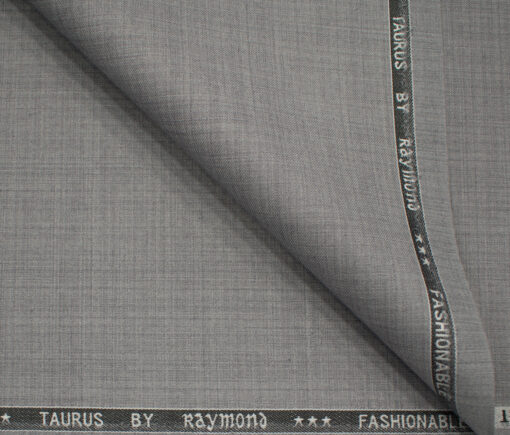 Raymond Men's Polyester Viscose Self Design  Unstitched Suiting Fabric (Light Grey)