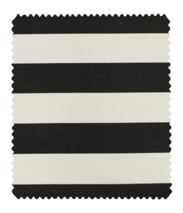 Cadini Men's Terry Rayon Striped 3.75 Meter Unstitched Suiting Fabric (Cream)