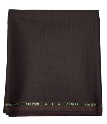 J.Hampstead Men's Wool Self Design Super 130's 1.30 Meter Unstitched Trouser Fabric (Grey )
