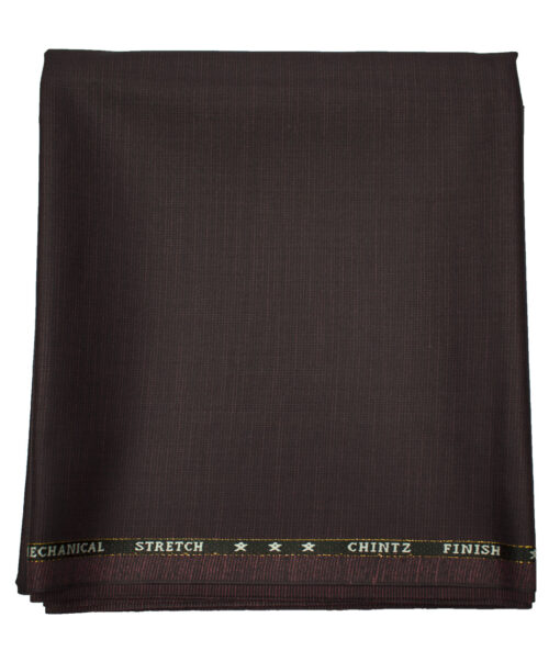 J.Hampstead Men's Wool Self Design Super 130's 1.30 Meter Unstitched Trouser Fabric (Grey )