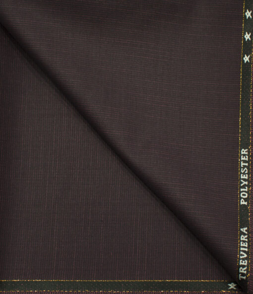 J.Hampstead Men's Wool Self Design Super 130's 1.30 Meter Unstitched Trouser Fabric (Grey )