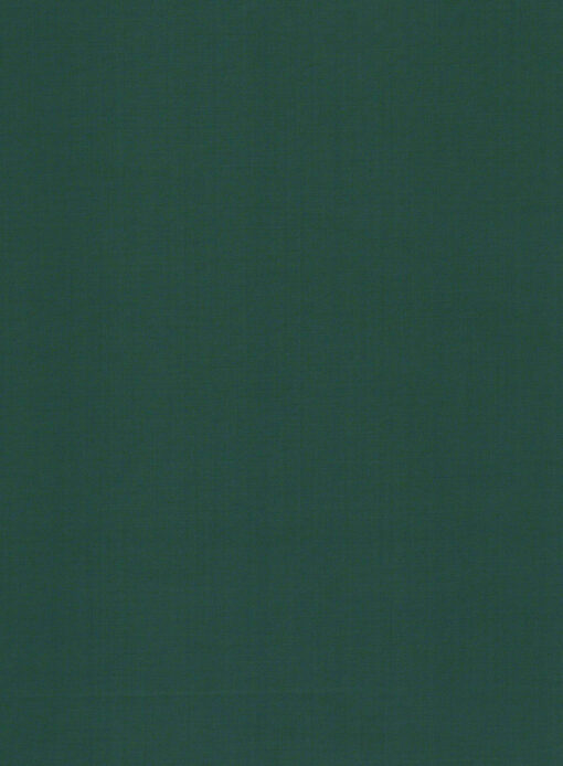 Absoluto Men's Terry Rayon Solids 3.75 Meter Unstitched Suiting Fabric (Dark Sea Green)