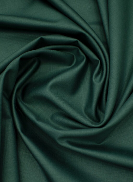 Absoluto Men's Terry Rayon Solids 3.75 Meter Unstitched Suiting Fabric (Dark Sea Green)