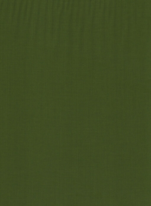 Absoluto Men's Terry Rayon Solids 3.75 Meter Unstitched Suiting Fabric (Moss Green)