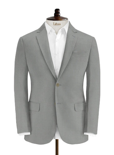 Absoluto Men's Terry Rayon Solids 3.75 Meter Unstitched Suiting Fabric (Storm Grey)