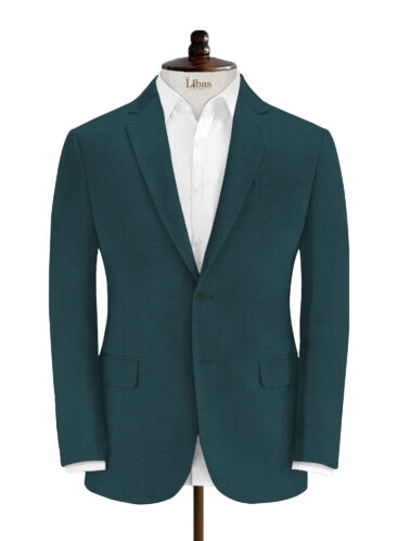 Don & Julio Men's Terry Rayon Solids 3.75 Meter Unstitched Suiting Fabric (Dark Sea Green)