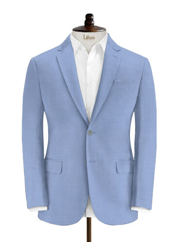 Don & Julio Men's Terry Rayon Solids 3.75 Meter Unstitched Suiting Fabric (Sky Blue)