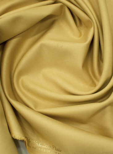 Fashion Flair Men's Terry Rayon Solids 3.75 Meter Unstitched Suiting Fabric (Macaroon Beige)