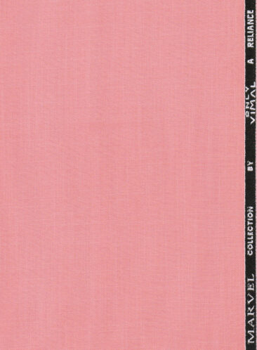 Vimal Men's Terry Rayon Self Design 3.75 Meter Unstitched Suiting Fabric (Peach Bud)