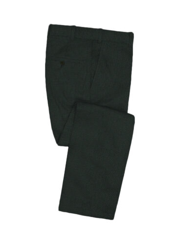 Absoluto Men's Terry Rayon Structured 3.75 Meter Unstitched Suiting Fabric (Pine Green)