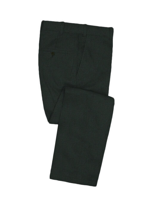 Absoluto Men's Terry Rayon Structured 3.75 Meter Unstitched Suiting Fabric (Pine Green)