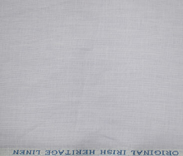 Burgoyne Men's Irish Linen 60 LEA Solids 2.25 Meter Unstitched Shirting Fabric (Light Purple)