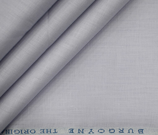 Burgoyne Men's Irish Linen 60 LEA Solids 2.25 Meter Unstitched Shirting Fabric (Light Purple)