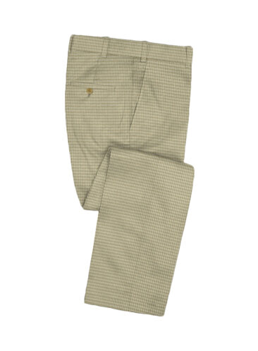 Don & Julio Men's Terry Rayon Houndstooth 3.75 Meter Unstitched Suiting Fabric (Beige)