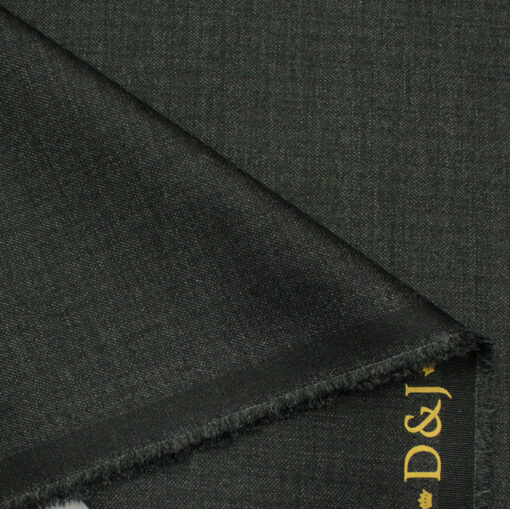 Don & Julio Men's Terry Rayon Self Design 3.75 Meter Unstitched Suiting Fabric (Dark Worsted Grey)