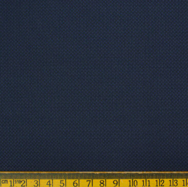 Don & Julio Men's Terry Rayon Structured 3.75 Meter Unstitched Suiting Fabric (Dark Royal Blue)