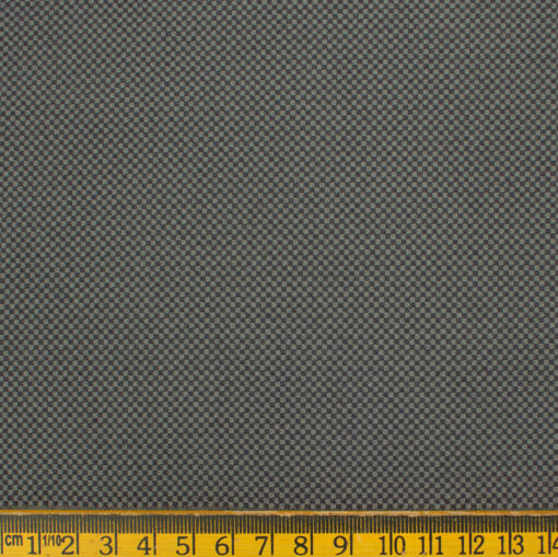 Don & Julio Men's Terry Rayon Structured 3.75 Meter Unstitched Suiting Fabric (Grey)