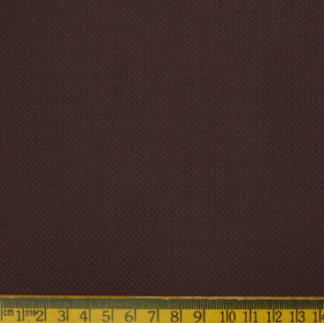 Don & Julio Men's Terry Rayon Structured 3.75 Meter Unstitched Suiting Fabric (Wine)