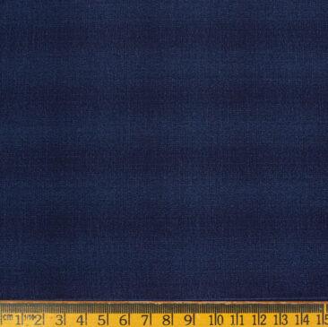 Fashion Flair Men's Terry Rayon Checks 3.75 Meter Unstitched Suiting Fabric (Dark Royal Blue)
