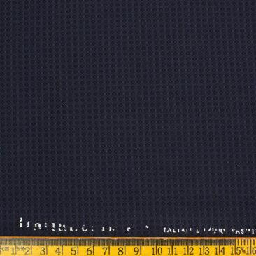 Italian Channel Men's Terry Rayon Structured 3.75 Meter Unstitched Suiting Fabric (Dark Purple)