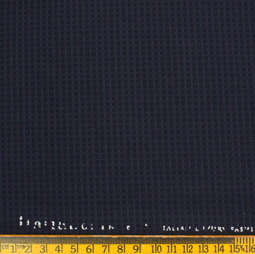 Italian Channel Men's Terry Rayon Structured 3.75 Meter Unstitched Suiting Fabric (Dark Purple)