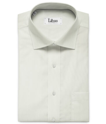 Arvind Men's Premium Cotton Solids 2.25 Meter Unstitched Shirting Fabric (White)