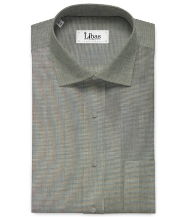 Birla Century Men's  Cotton Structured 2.25 Meter Unstitched Shirting Fabric (Grey)