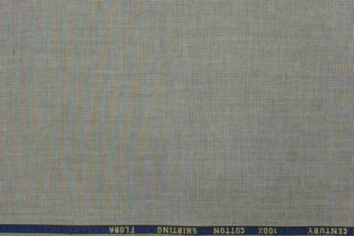 Birla Century Men's  Cotton Structured 2.25 Meter Unstitched Shirting Fabric (Grey)
