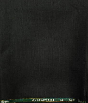 J.Hampstead Men's Wool Structured Super 100's  Unstitched Trouser Fabric (Dark Blueish Grey) - Image 2