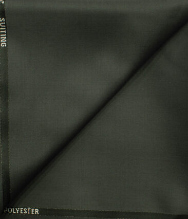 J.Hampstead Men's Wool Solids Super 90's 1.30 Meter Unstitched Trouser Fabric (Grey)