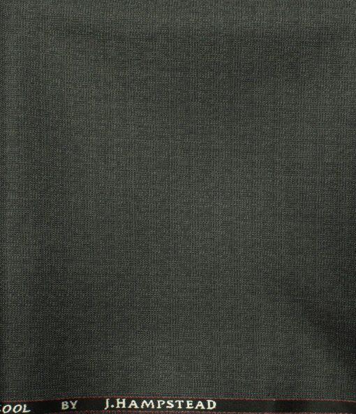 J.Hampstead Men's Wool Structured   Unstitched Trouser Fabric (Grey) - Image 2