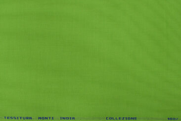 Tessitura Monti Men's Giza Cotton Structured 2.25 Meter Unstitched Shirting Fabric (Pear Green)