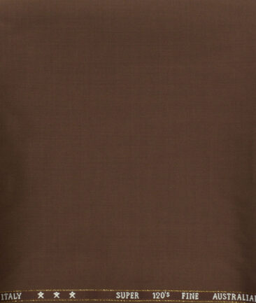 J.Hampstead Men's Wool Solids Super 120's Unstitched Trouser Fabric (Copper) - Image 2