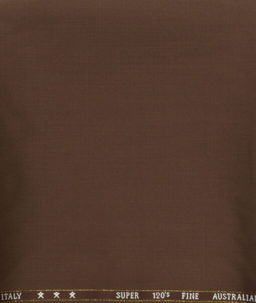 J.Hampstead Men's Wool Solids Super 120's Unstitched Trouser Fabric (Copper) - Image 2