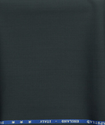 J.Hampstead Men's Wool Solids Super 130's Unstitched Trouser Fabric (Dark Sea Green) - Image 2