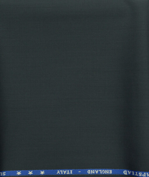 J.Hampstead Men's Wool Solids Super 130's Unstitched Trouser Fabric (Dark Sea Green) - Image 2