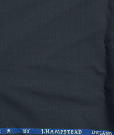 J.Hampstead Men's Wool Solids Super 130's Unstitched Trouser Fabric (Spruce Blue) - Image 2