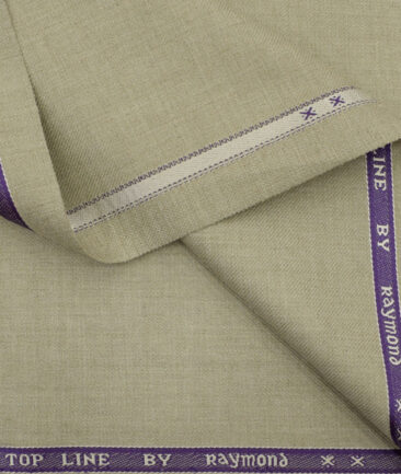 Raymond Men's Polyester Viscose Solids 3.75 Meter Unstitched Suiting Fabric (Beige)