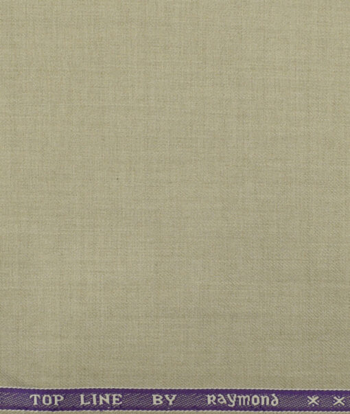 Raymond Men's Polyester Viscose Solids 3.75 Meter Unstitched Suiting Fabric (Beige)