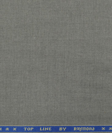 Raymond Men's Polyester Viscose Self Design 3.75 Meter Unstitched Suiting Fabric (Worsted Grey)