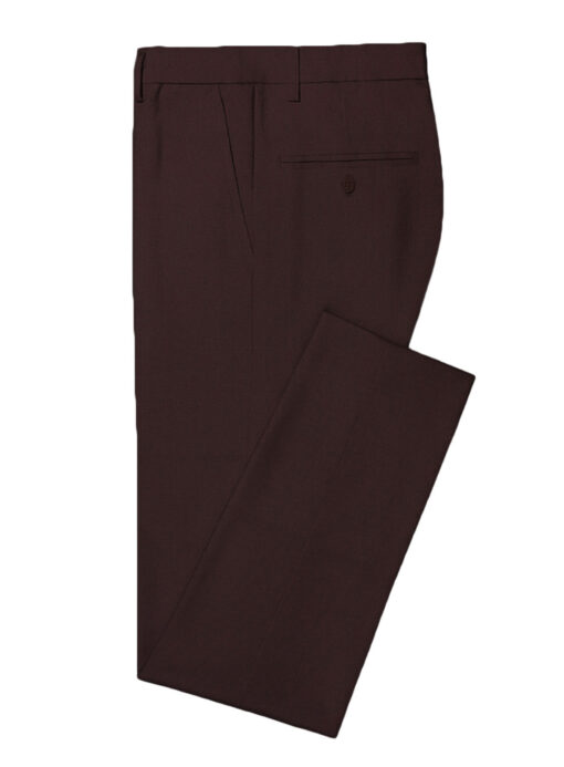 Absoluto Men's Terry Rayon Structured 3.75 Meter Unstitched Suiting Fabric (Wine)