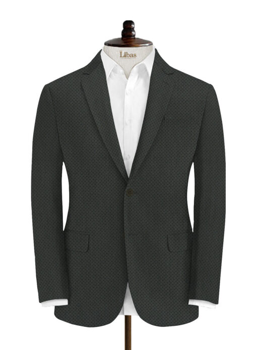 Fashion Flair Men's Terry Rayon Structured 3.75 Meter Unstitched Suiting Fabric (Grey)
