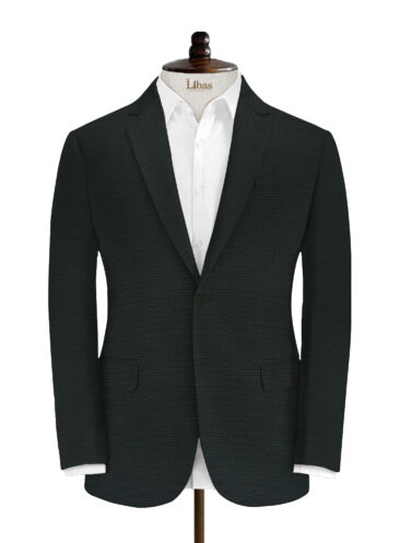 Fashion Flair Men's Terry Rayon Structured 3.75 Meter Unstitched Suiting Fabric (Dark Sea Green)
