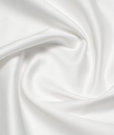 Luthai 120/2 Supima Cotton Solids Unstitched Shirt or Kurta Pajama Fabric (White) - Image 3