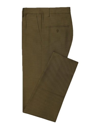 Panero Men's Terry Rayon Structured 3.75 Meter Unstitched Suiting Fabric (Peanut Brown)