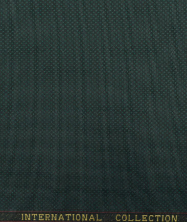 Panero Men's Terry Rayon Structured 3.75 Meter Unstitched Suiting Fabric (Sea Green)