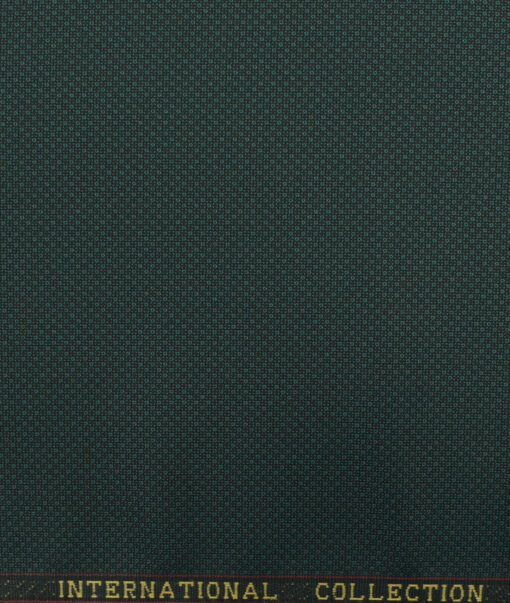 Panero Men's Terry Rayon Structured 3.75 Meter Unstitched Suiting Fabric (Sea Green)