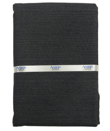 Arvind Men's Cotton Self Design 1.50 Meter Unstitched Jeans Fabric (Carbon Black)