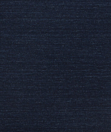 Arvind Men's Cotton Self Design 1.50 Meter Unstitched Jeans Fabric (Navy Blue)