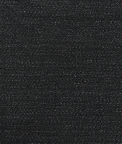 Arvind Men's Cotton Self Design 1.50 Meter Unstitched Jeans Fabric (Plantinum Black)